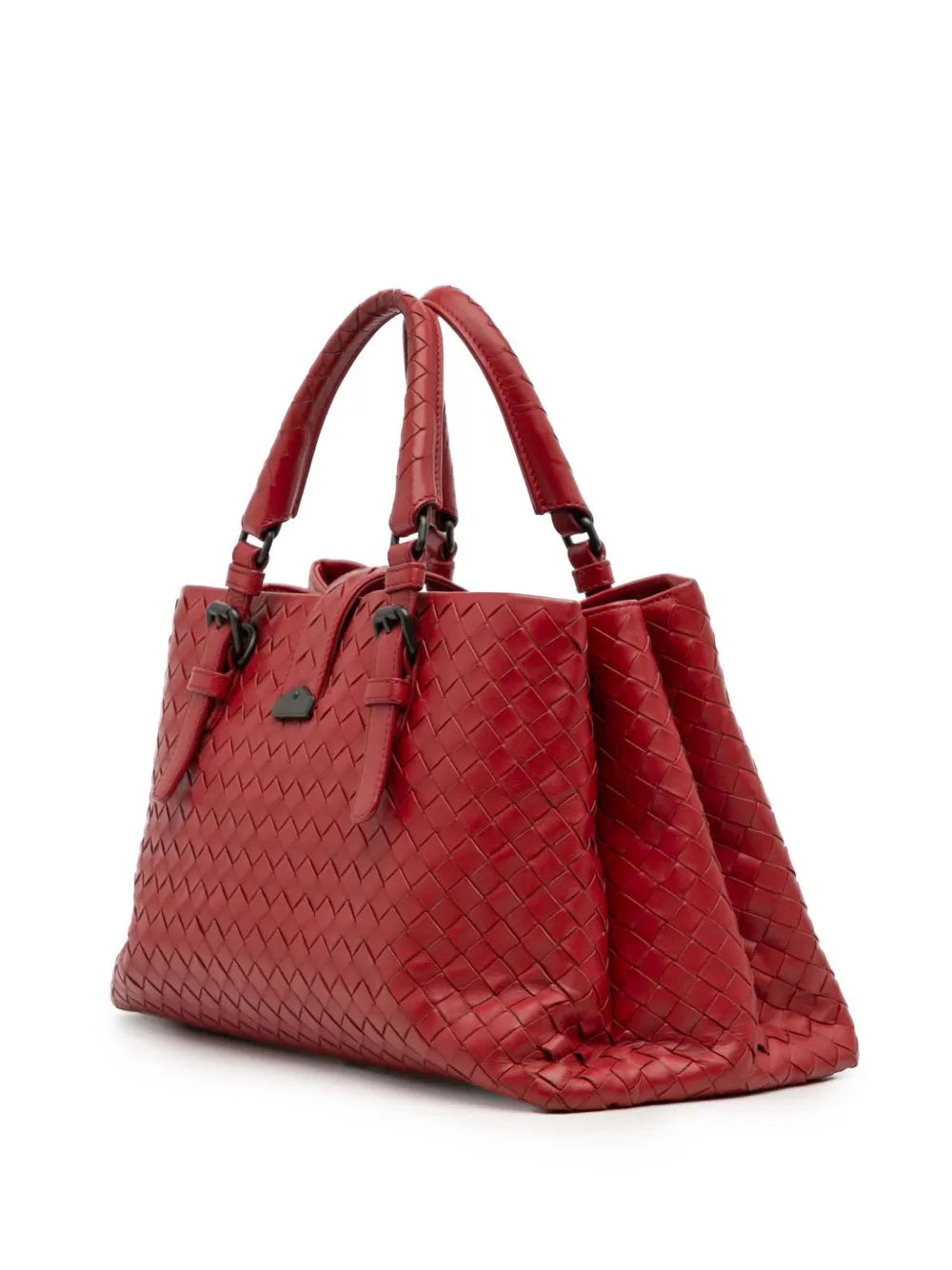 Pre-OwnedBottega Veneta Pre-Owned2013-2025 Small Nappa Intrecciato Roma satchel