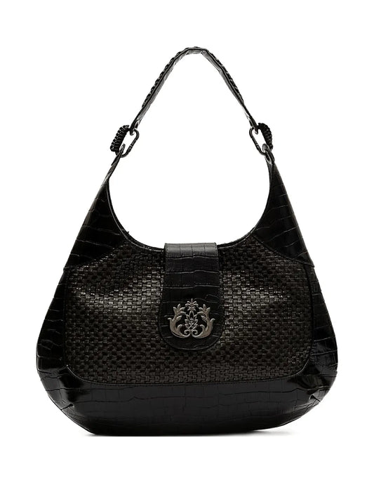IslaMoon woven embossed shoulder bag floriamart.shop