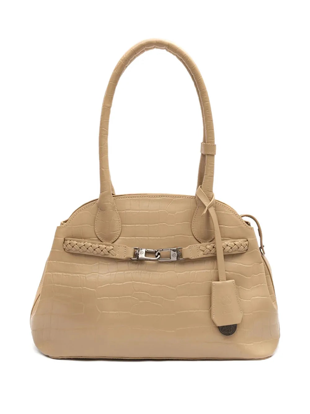 Islacroc-embossed braided shoulder bag floriamart.shop