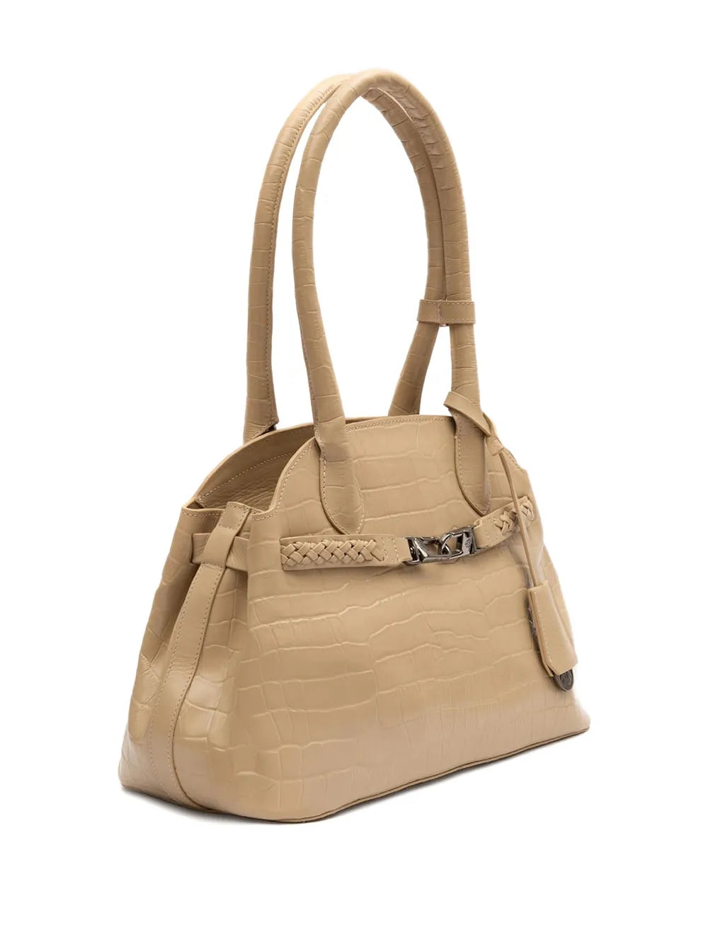 Islacroc-embossed braided shoulder bag floriamart.shop