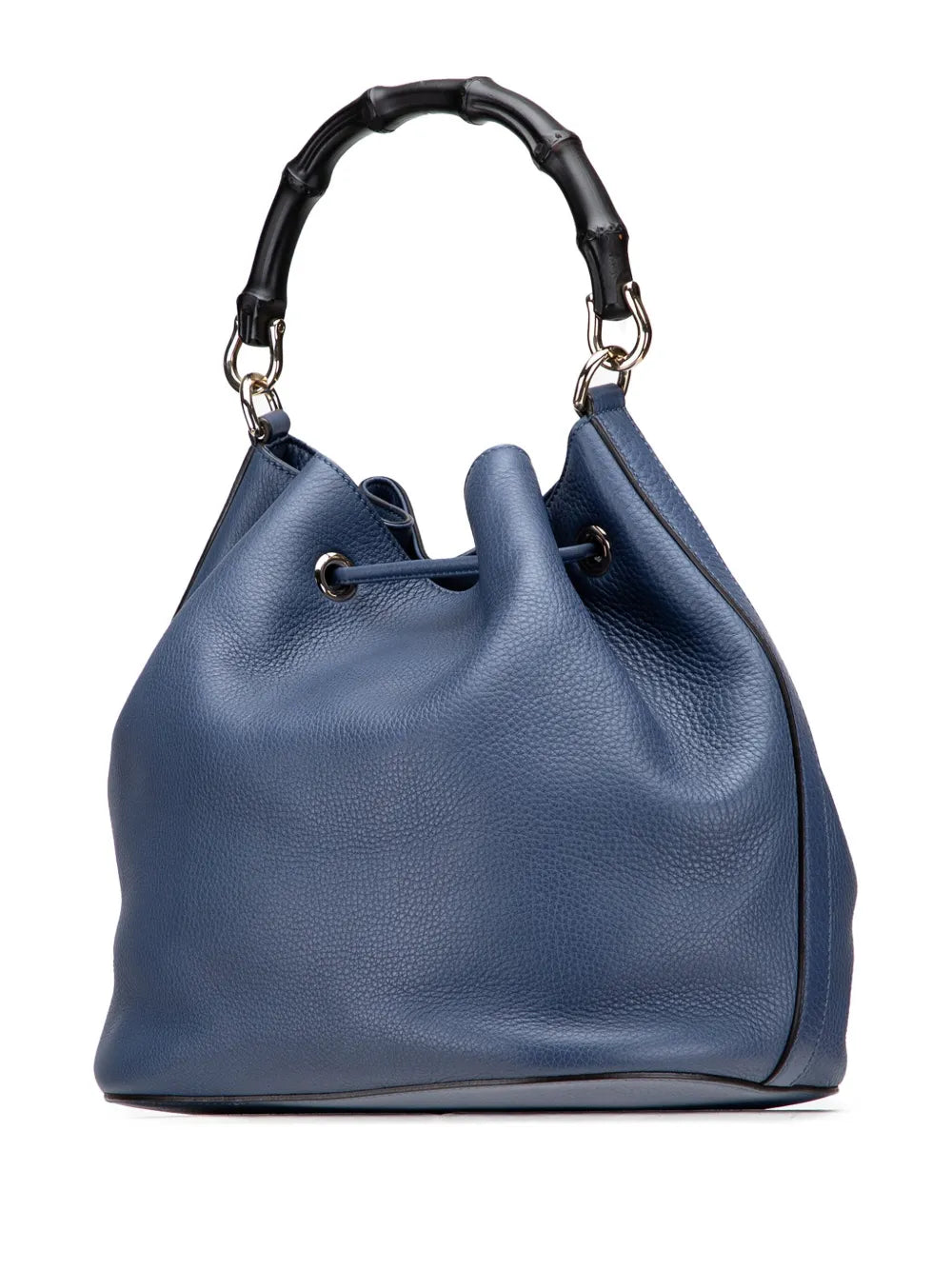 Pre-OwnedGucci Pre-Owned2000-2015 Leather Miss Bamboo Tassel bucket bag