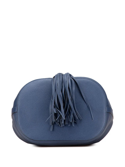 Pre-OwnedGucci Pre-Owned2000-2015 Leather Miss Bamboo Tassel bucket bag