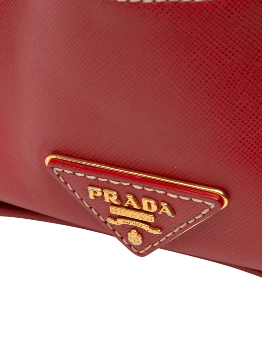 Pre-OwnedPrada Pre-Owned2000-2025 Saffiano Trimmed Canvas Canapa Logo satchel