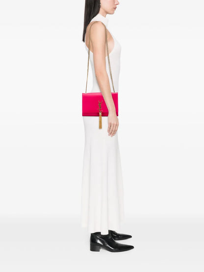 Pre-OwnedSaint Laurent Pre-Owned2014 Medium Smooth Calfskin Classic Monogram Kate Tassel crossbody bag