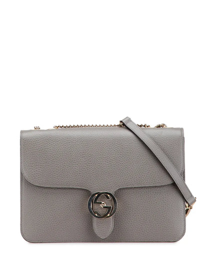 Pre-OwnedGucci Pre-Owned2000-2015 Medium Dollar Calfskin Interlocking G crossbody bag