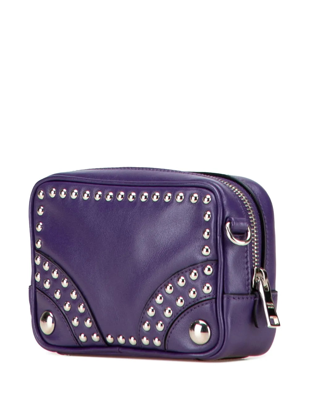 Pre-OwnedPrada Pre-Owned2013-2024 Mini Leather Studded Camera Bag crossbody bag