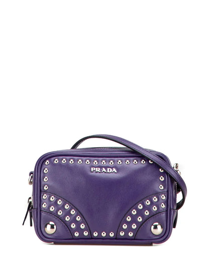 Pre-OwnedPrada Pre-Owned2013-2024 Mini Leather Studded Camera Bag crossbody bag