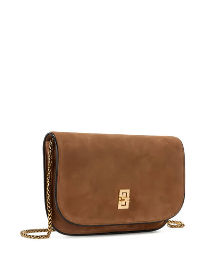 Elisabetta Franchichain-strap suede cross body bag