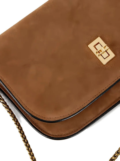 Elisabetta Franchichain-strap suede cross body bag