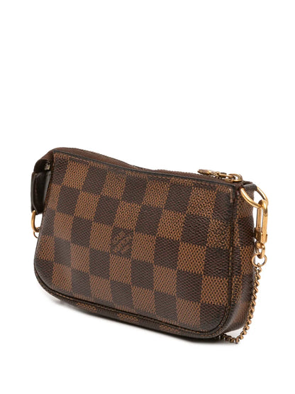 Pre-OwnedLouis Vuitton Pre-Owned2012 Damier Ebene Mini Pochette Accessoires handbag