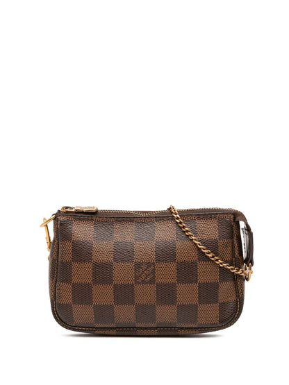 Pre-OwnedLouis Vuitton Pre-Owned2012 Damier Ebene Mini Pochette Accessoires handbag