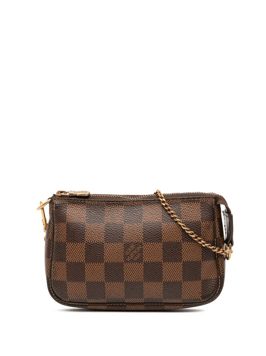 Pre-OwnedLouis Vuitton Pre-Owned2012 Damier Ebene Mini Pochette Accessoires handbag