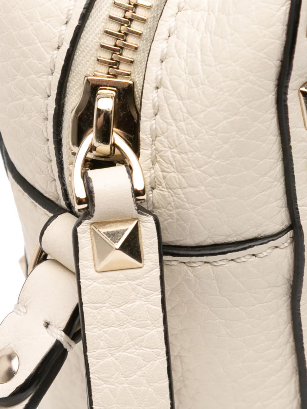 Pre-OwnedValentino Garavani Pre-Owned2000-2017 Grainy Calfskin Rockstud Camera Bag crossbody bag