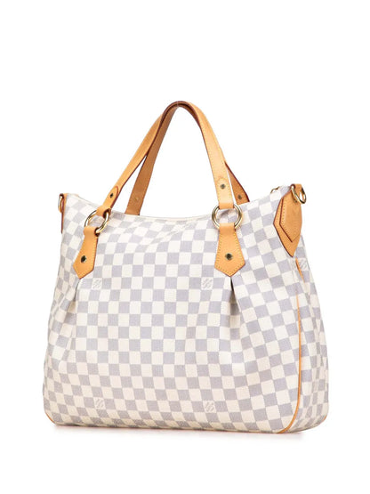 Pre-OwnedLouis Vuitton Pre-Owned2011 Damier Azur Evora MM satchel