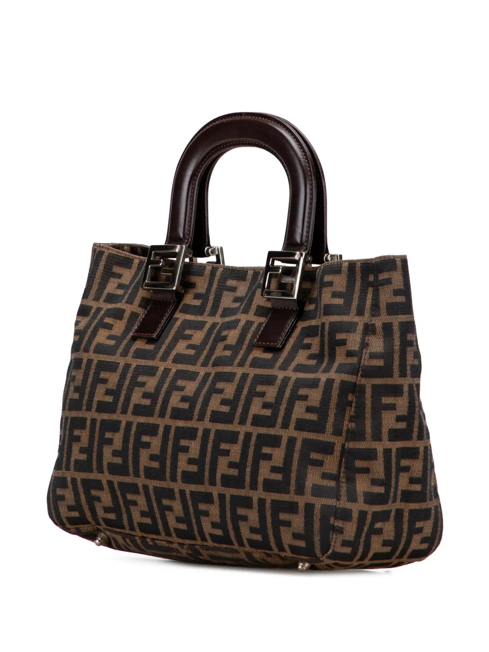 Pre-OwnedFendi Pre-Owned2000-2010 Small Zucca Canvas Twins tote bag