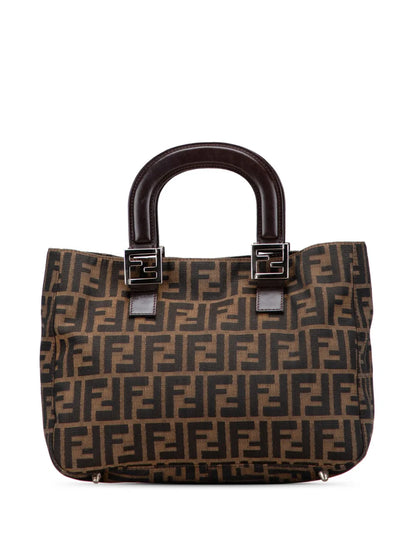 Pre-OwnedFendi Pre-Owned2000-2010 Small Zucca Canvas Twins tote bag