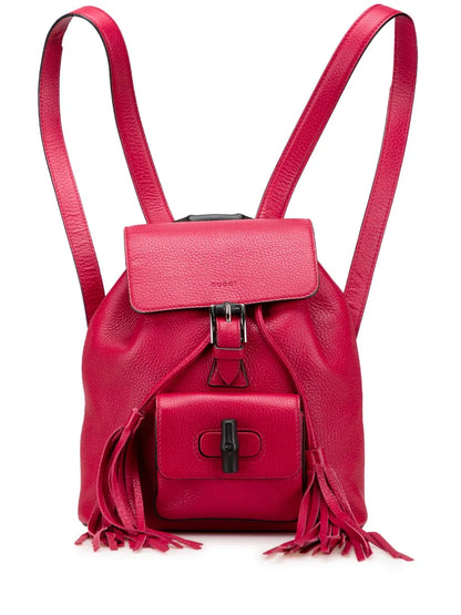 Pre-OwnedGucci Pre-Owned2000-2015 Leather Bamboo Daily backpack