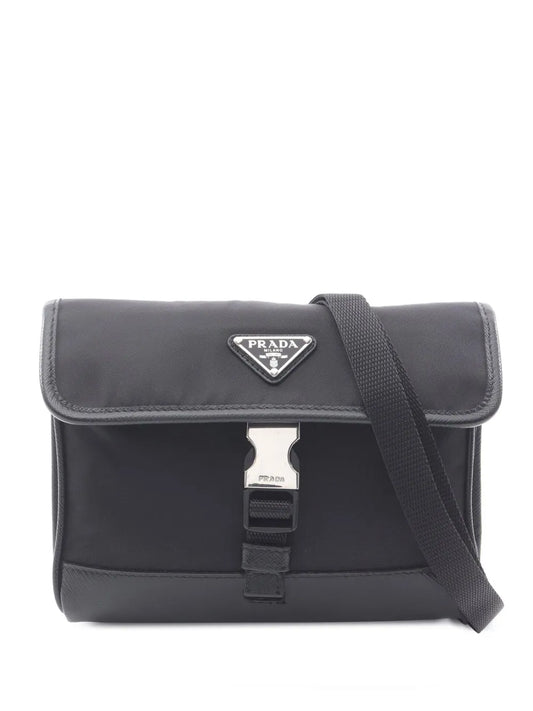 Pre-OwnedPrada Pre-Owned2013-2025 Saffiano Trimmed Re Nylon Smartphone Case shoulder bag