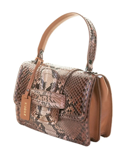 VISONA`leather clutch bag