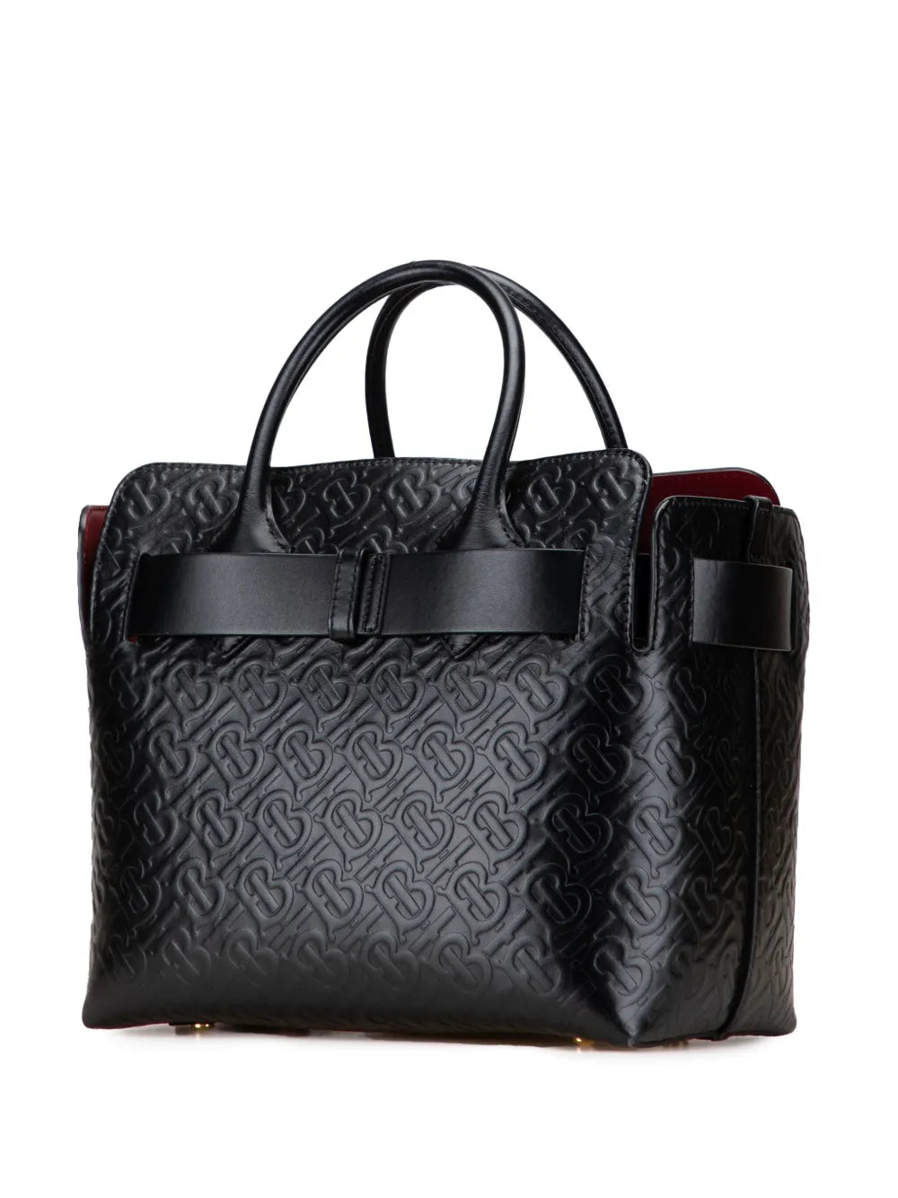 Pre-OwnedBurberry Pre-Owned2018-2025 Small TB Monogram Embossed Leather Belt Bag satchel