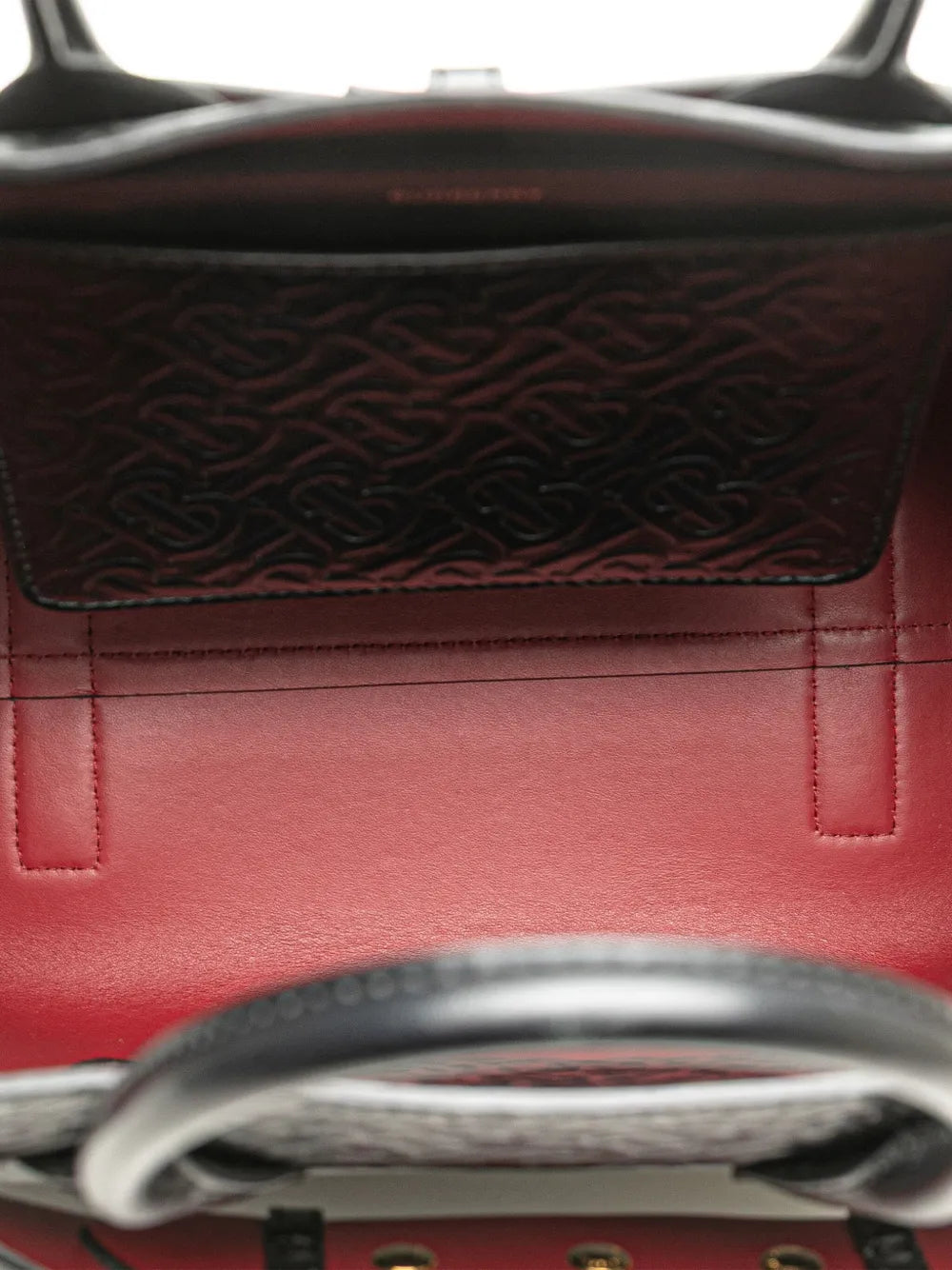 Pre-OwnedBurberry Pre-Owned2018-2025 Small TB Monogram Embossed Leather Belt Bag satchel