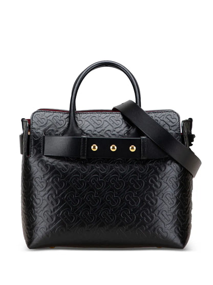 Pre-OwnedBurberry Pre-Owned2018-2025 Small TB Monogram Embossed Leather Belt Bag satchel