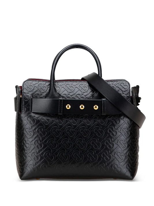Pre-OwnedBurberry Pre-Owned2018-2025 Small TB Monogram Embossed Leather Belt Bag satchel