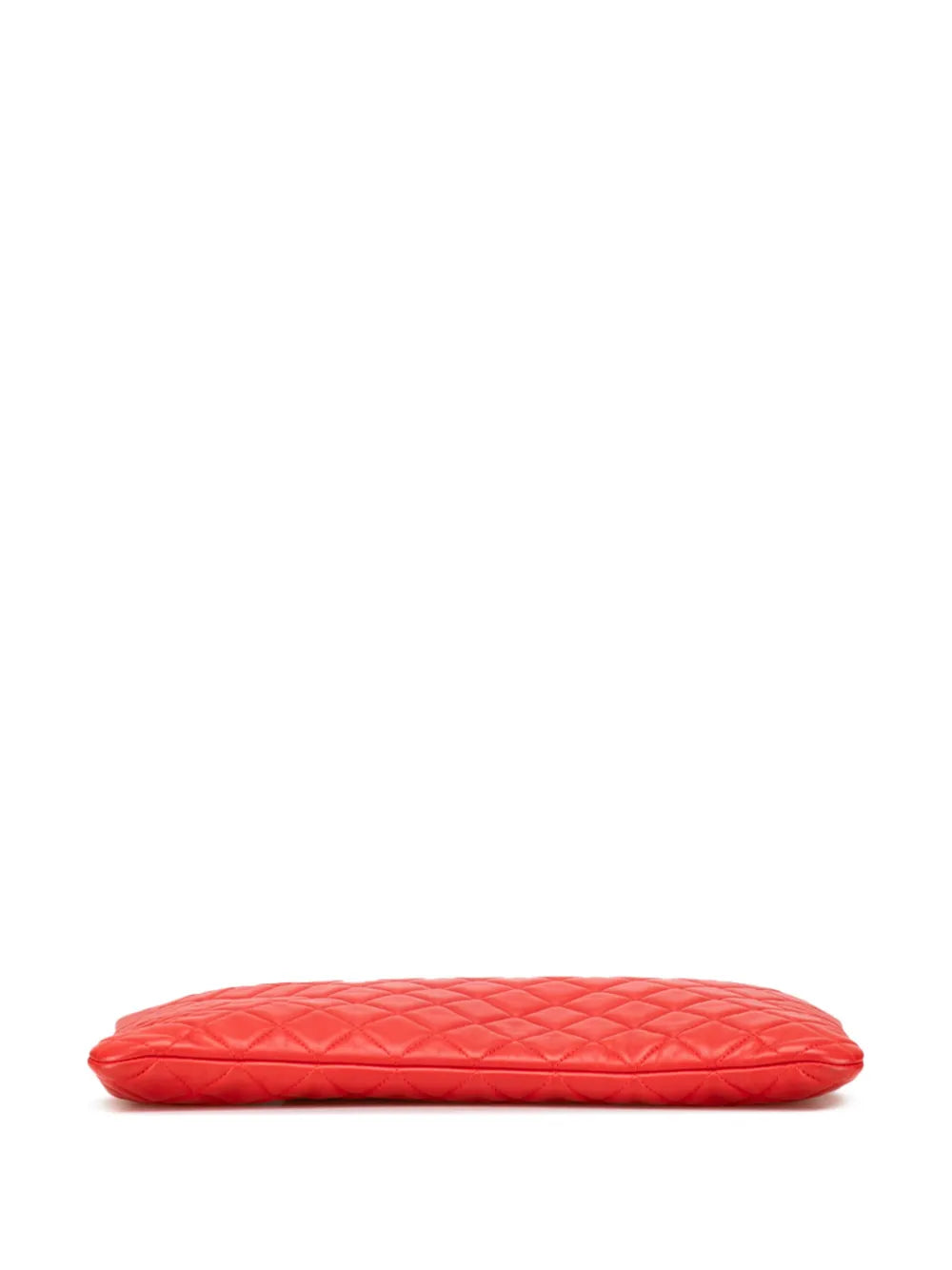Pre-OwnedCHANEL Pre-Owned2016-2017 Large Quilted Lambskin O Case clutch bag