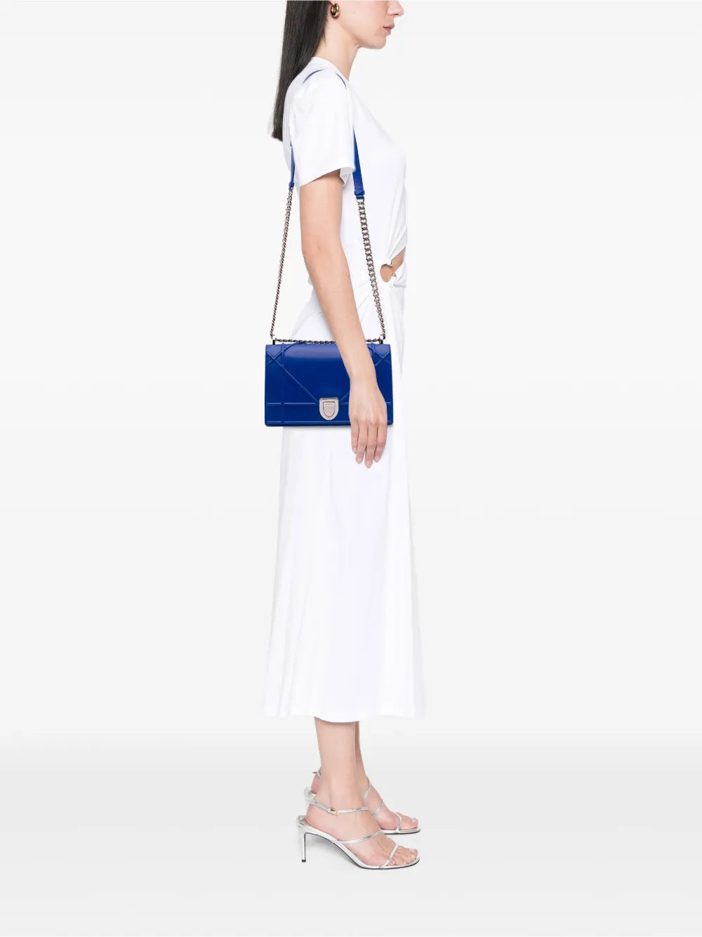 Pre-OwnedChristian Dior Pre-Owned2016 Medium Lambskin Diorama Flap crossbody bag