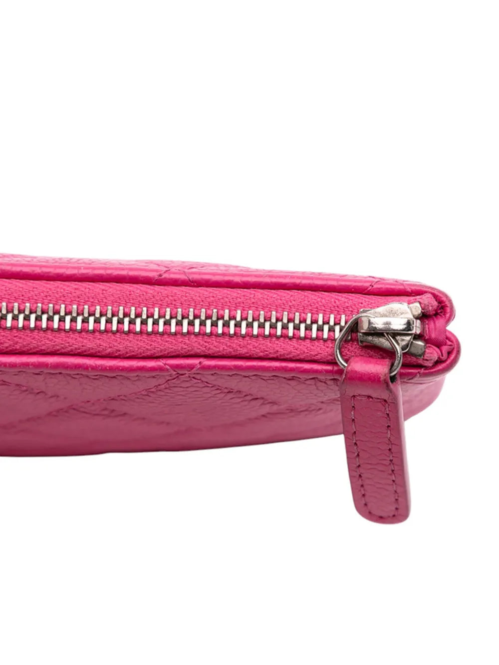 Pre-OwnedCHANEL Pre-Owned2014-2015 Small Quilted Caviar O Case clutch bag