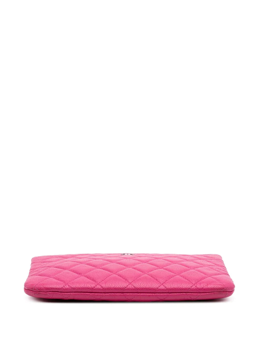 Pre-OwnedCHANEL Pre-Owned2014-2015 Small Quilted Caviar O Case clutch bag