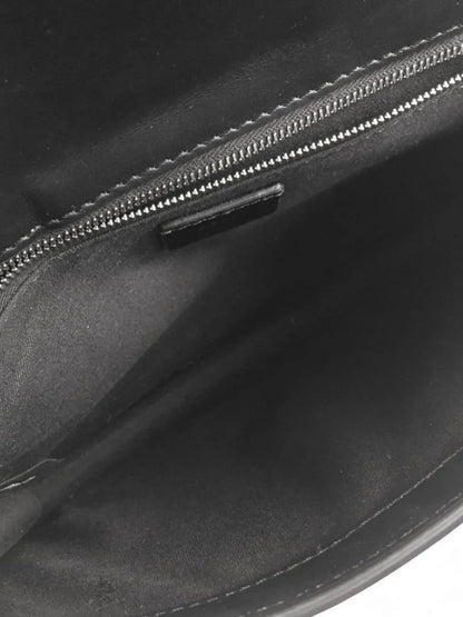 Pre-OwnedFendi Pre-Owned2010-2025 Calfskin and Canvas FF 1974 Flat Baguette crossbody bag
