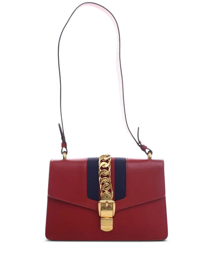 Pre-OwnedGucci Pre-Owned2000-2015 Small Leather Sylvie Web satchel
