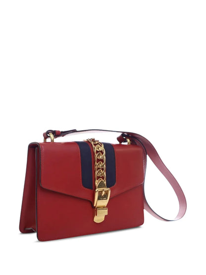 Pre-OwnedGucci Pre-Owned2000-2015 Small Leather Sylvie Web satchel