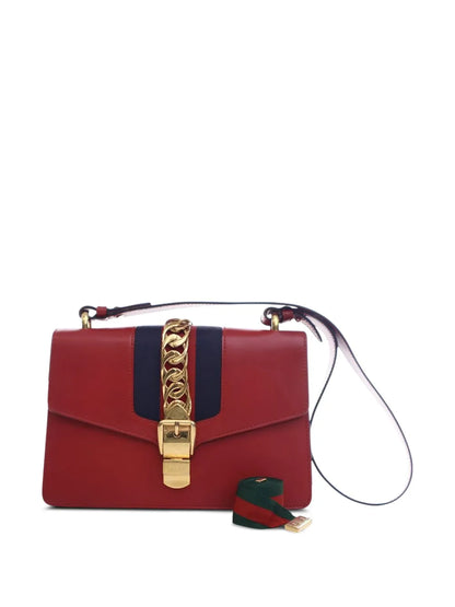 Pre-OwnedGucci Pre-Owned2000-2015 Small Leather Sylvie Web satchel