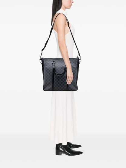 Pre-OwnedLouis Vuitton Pre-Owned2010 Damier Graphite Tadao PM satchel