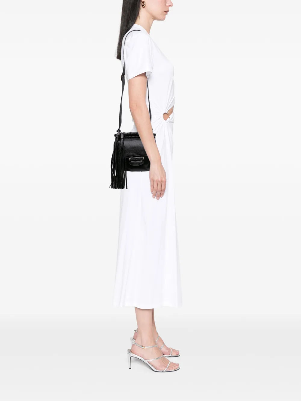 Pre-OwnedGucci Pre-Owned2016-2025 Small Leather Bamboo Nouveau Fringe crossbody bag