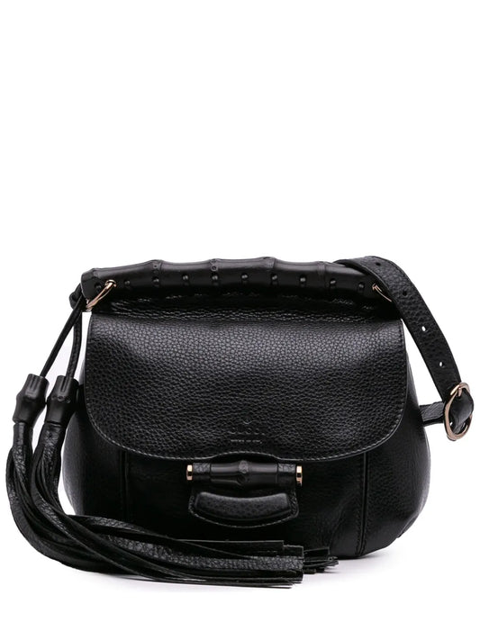 Pre-OwnedGucci Pre-Owned2016-2025 Small Leather Bamboo Nouveau Fringe crossbody bag