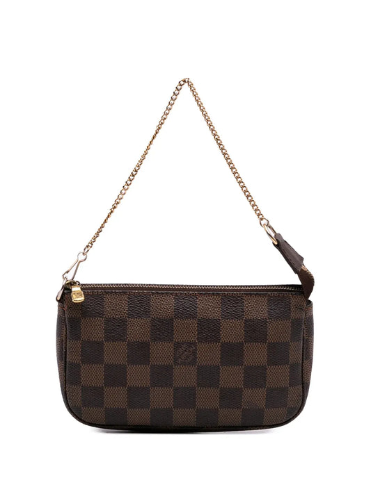 Pre-OwnedLouis Vuitton Pre-Owned2002 Damier Ebene Mini Pochette Accessoires handbag