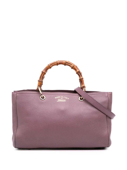 Pre-OwnedGucci Pre-Owned2016-2025 Medium Calfskin Bamboo Shopper satchel floriamart.shop
