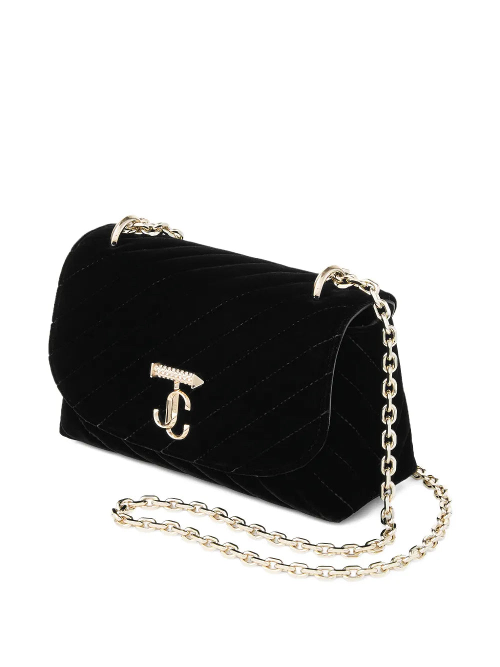 New SeasonJimmy Choosmall Curve velvet cross body bag