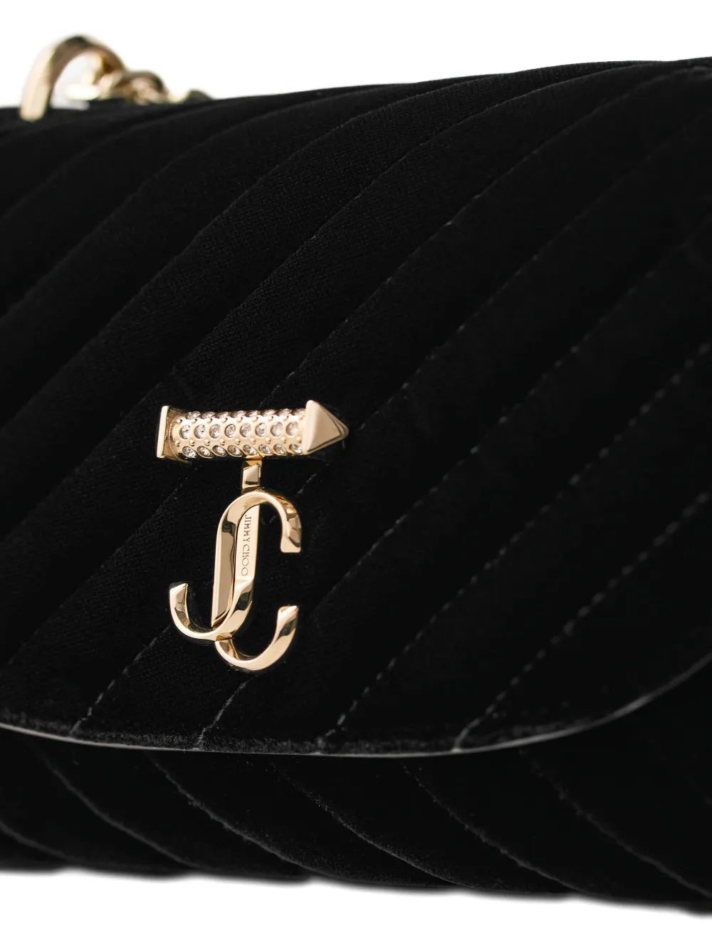 New SeasonJimmy Choosmall Curve velvet cross body bag