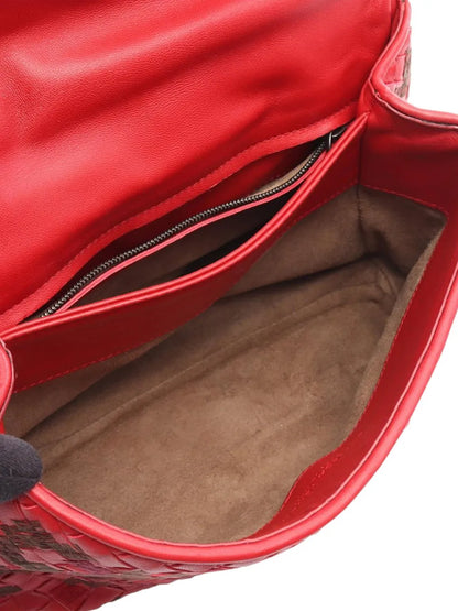 Pre-OwnedBottega Veneta Pre-Owned2012-2025 Small Nappa Intrecciato Embroidered Olimpia shoulder bag