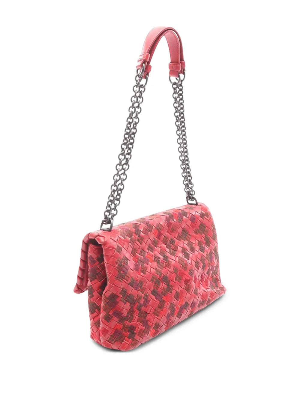 Pre-OwnedBottega Veneta Pre-Owned2012-2025 Small Nappa Intrecciato Embroidered Olimpia shoulder bag