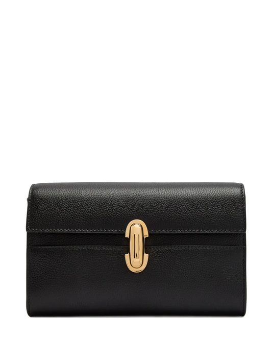 Savette Symmetry grained clutch bag