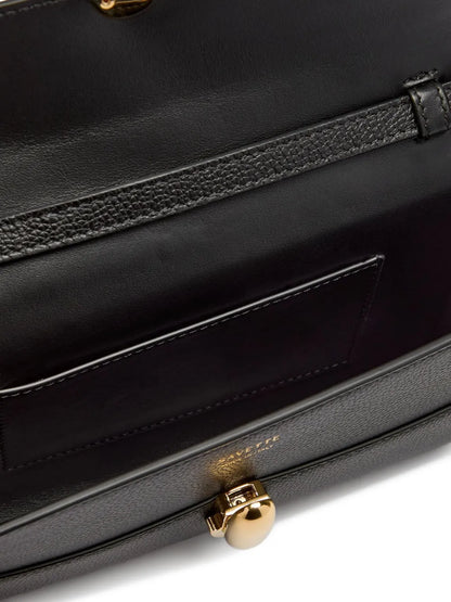 Savette Symmetry grained clutch bag