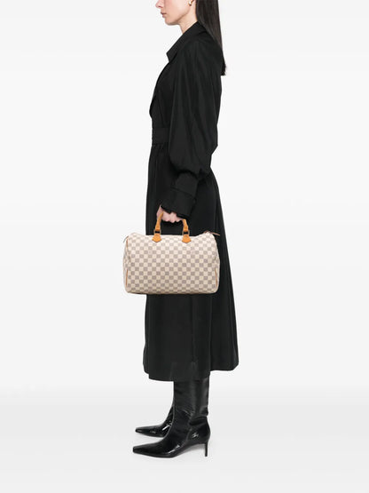 Pre-OwnedLouis Vuitton Pre-Owned2010 Damier Azur Speedy 35 boston bag