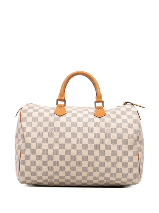 Pre-OwnedLouis Vuitton Pre-Owned2010 Damier Azur Speedy 35 boston bag
