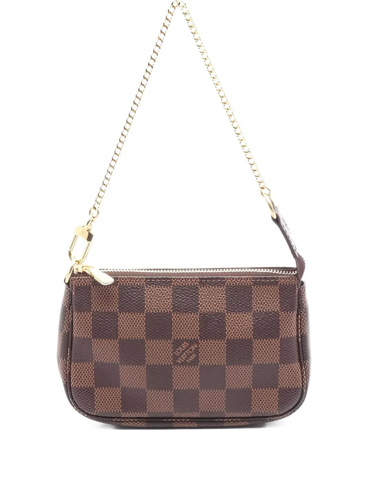 Pre-OwnedLouis Vuitton Pre-Owned2022 mini Damier Ebene chain handbag