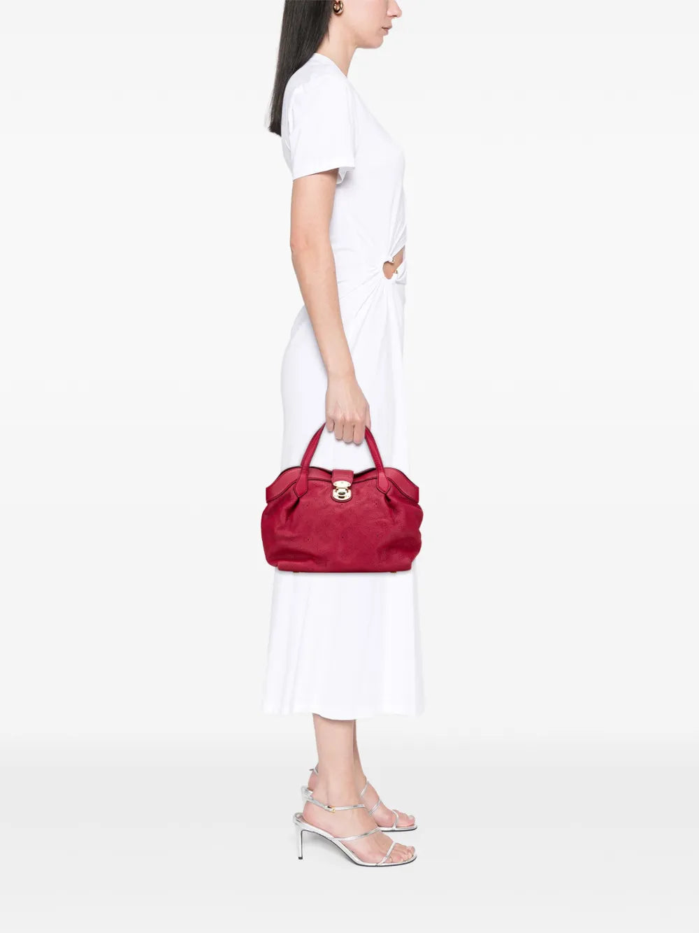Pre-OwnedLouis Vuitton Pre-Owned2011 Monogram Mahina Cirrus PM handbag